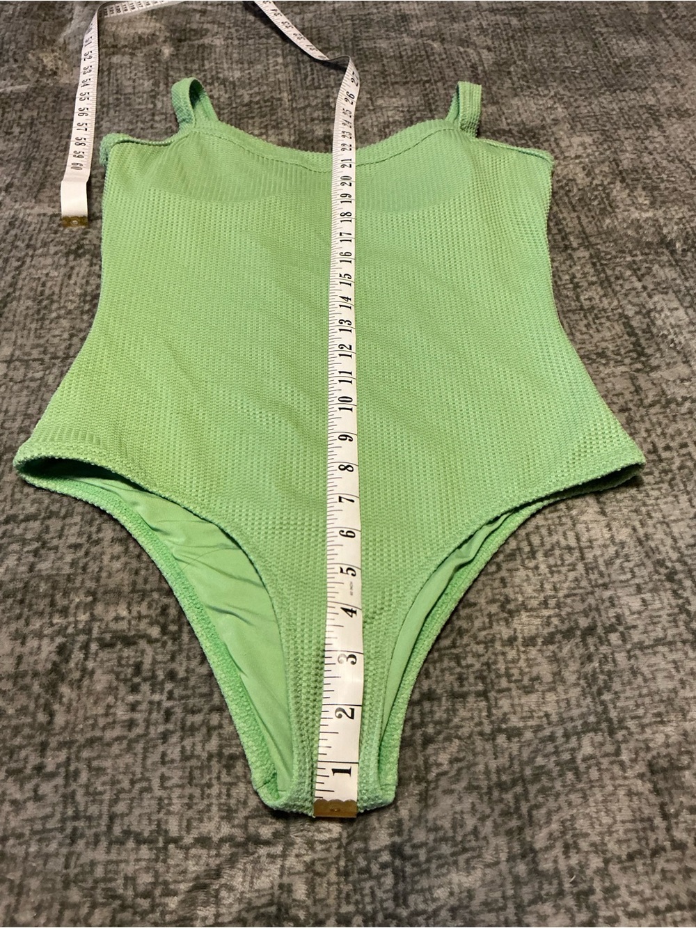 Mint Condition 🌿 Aerie One-Piece Cheeky Swimsuit | Ribbed Texture | Size M Long - Picture 4 of 5